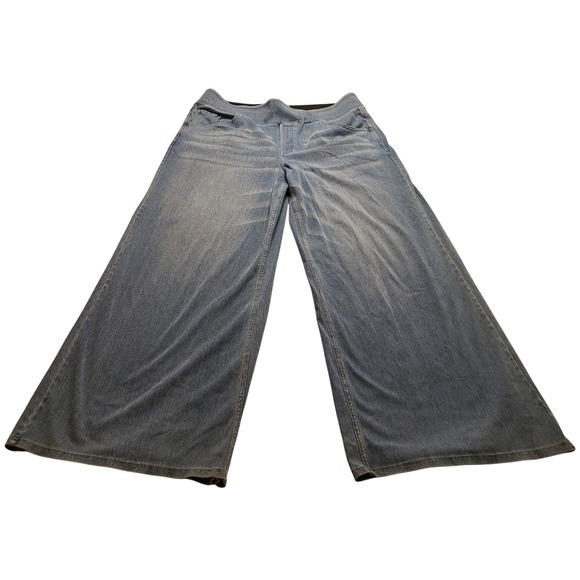 HALARA Denim - Halara High Waisted Light Wash Denim Jeggings XL Regular Blue Pull On Stretch